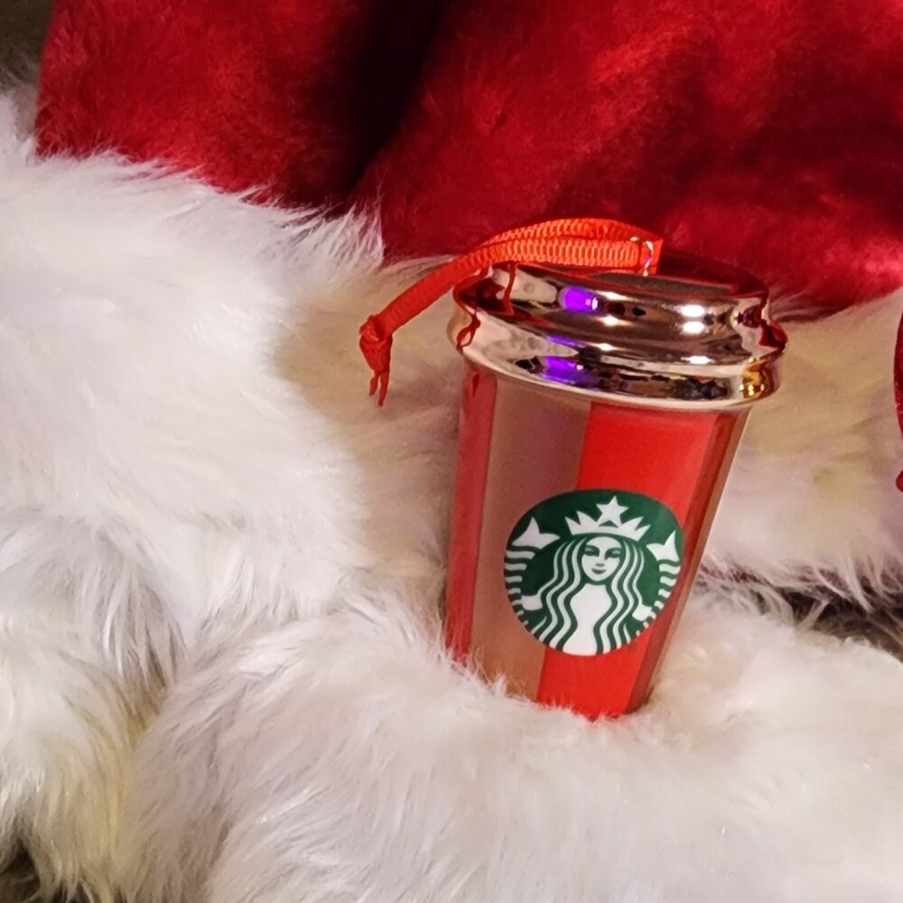 2018 Starbucks Christmas Holiday Ornament Ceramic Cup